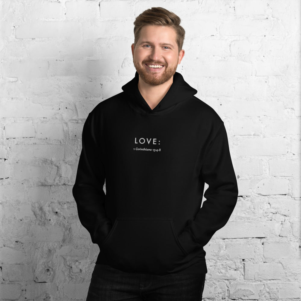 Black Unisex Love Definition Hoodie