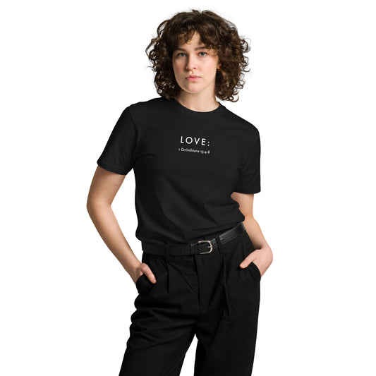 Black Unisex Love Definition T-Shirt