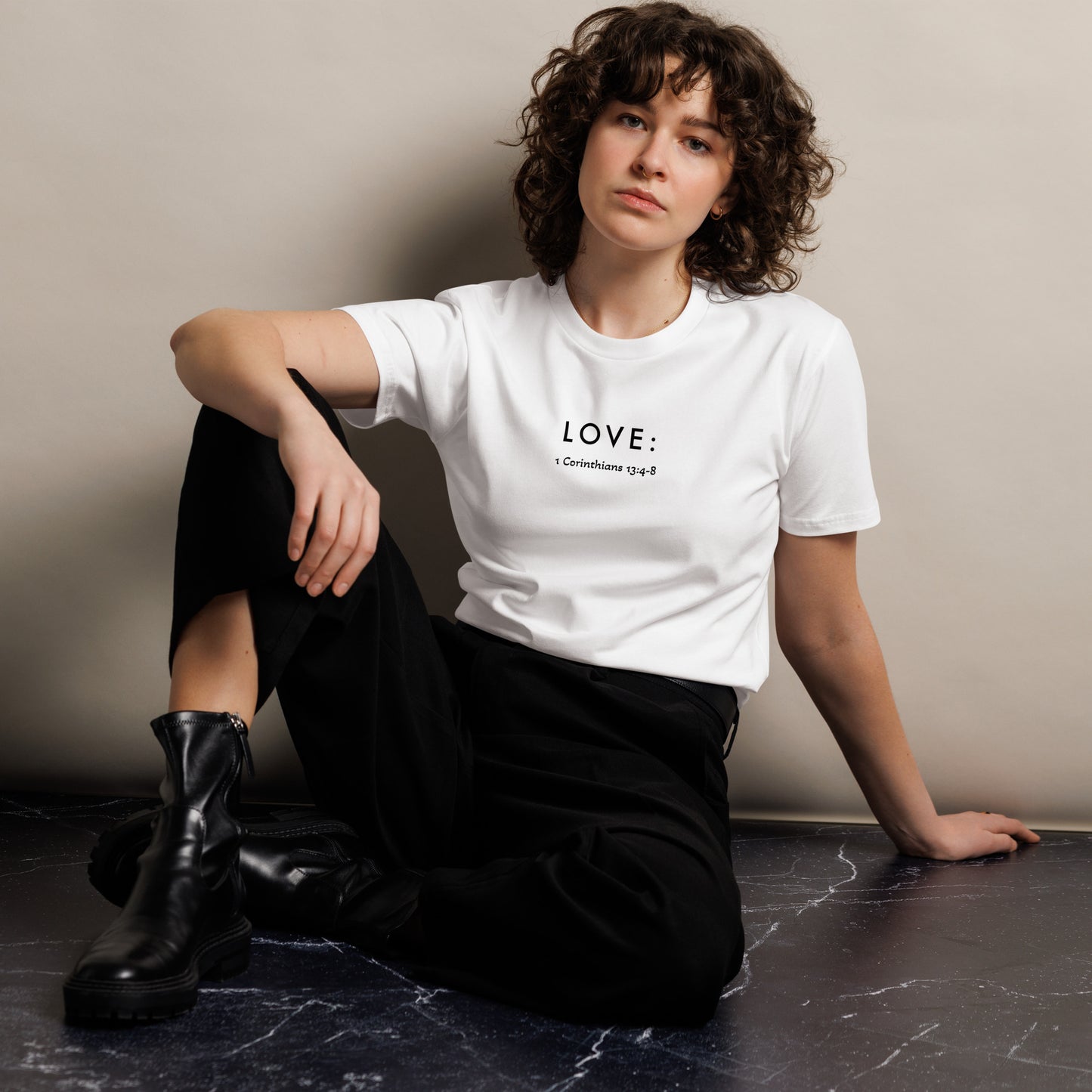 White Unisex Love Definition T-Shirt